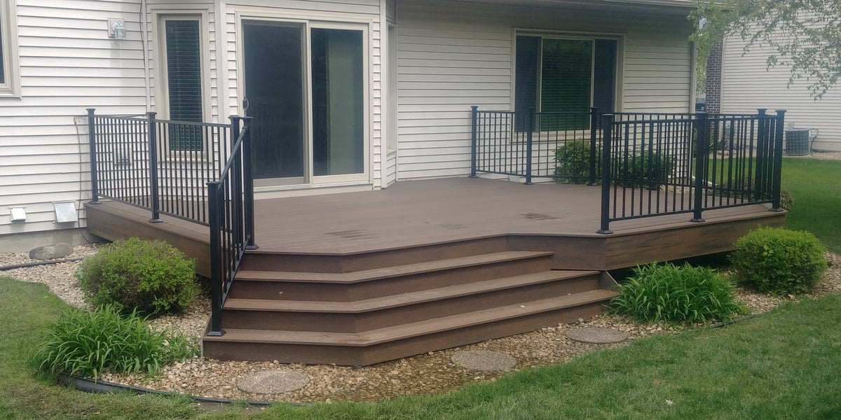 Low Deck With Steps Built By Home Visions Carpentry.